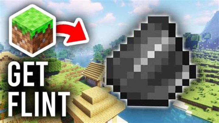 How do i get flint in minecraft