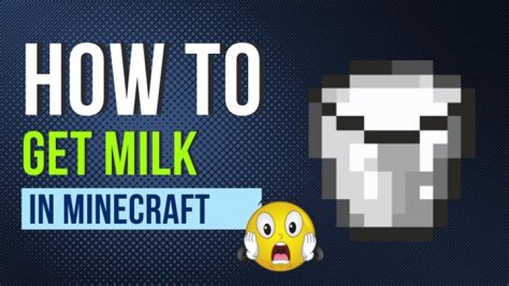 How do i get milk in minecraft