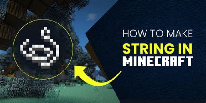 How do i get string in minecraft