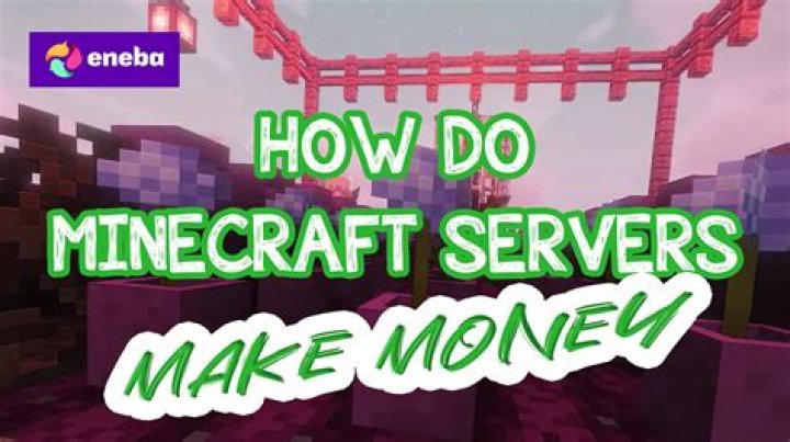 How do minecraft servers make money