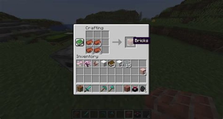 How do you get brick in minecraft