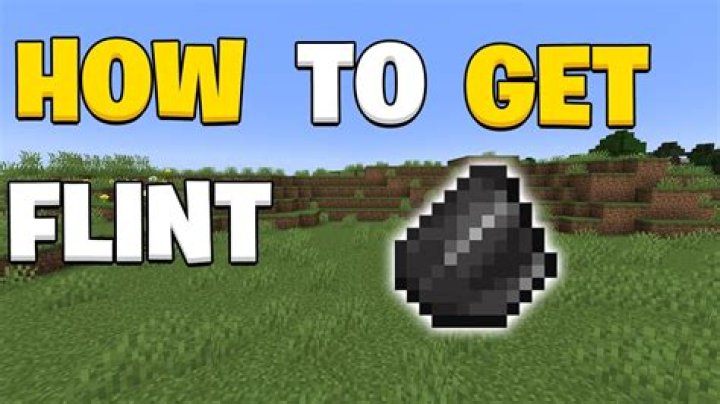 How do you get flint in minecraft