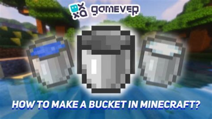 How do you make bucket in minecraft