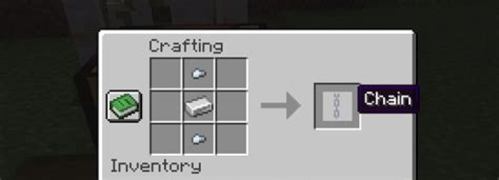 How do you make chain in minecraft