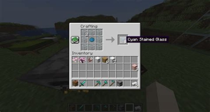 How do you make glass in minecraft