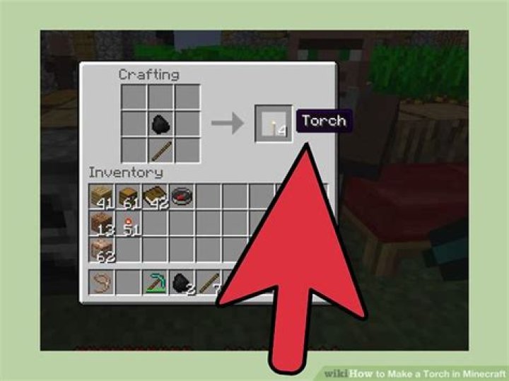 How do you make torches in minecraft