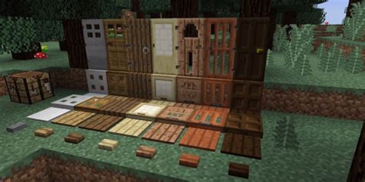 How do you make trapdoors in minecraft