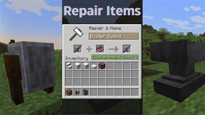 How do you repair items in minecraft