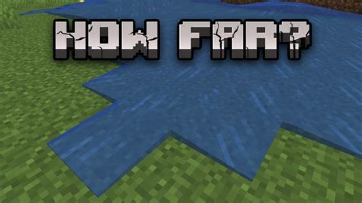 How far does minecraft water flow