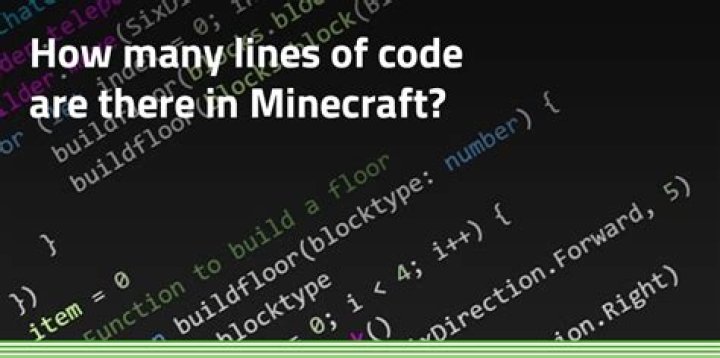 How many lines of code is minecraft