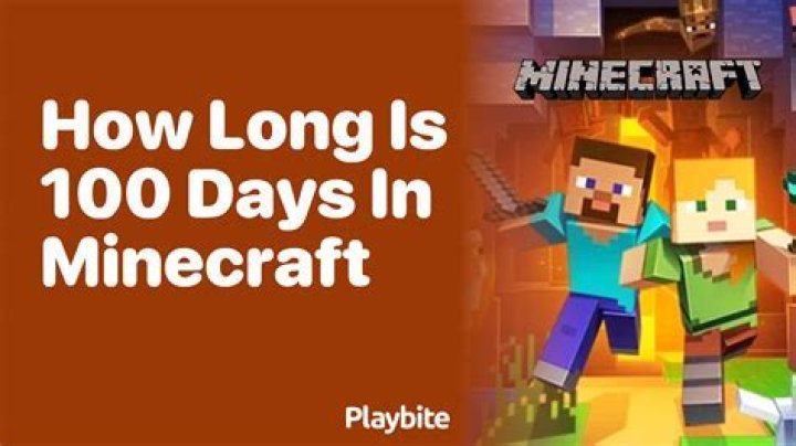 How many minecraft days is 100 hours