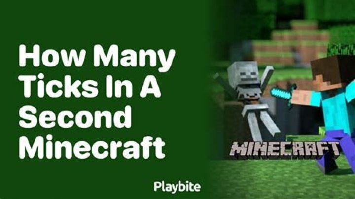 How many minecraft ticks in a second