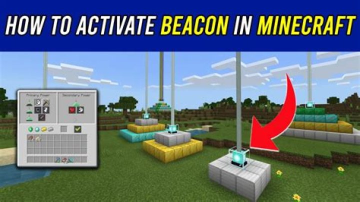How to activate a beacon minecraft
