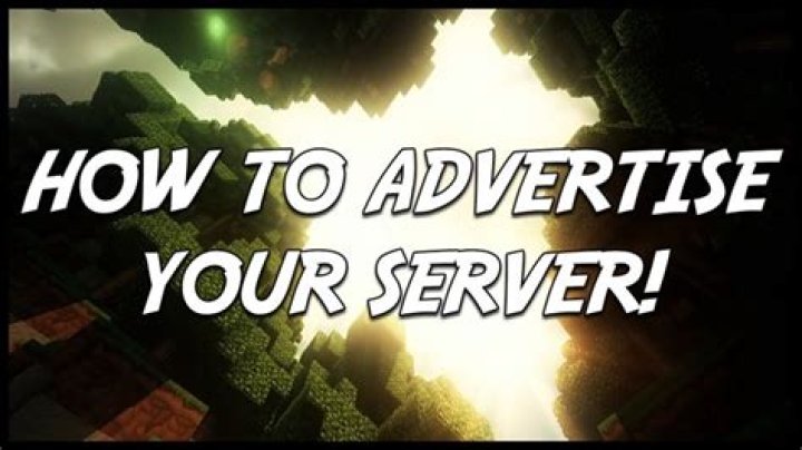 How to advertise your minecraft server