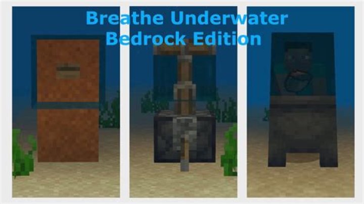 How to breathe underwater in minecraft bedrock
