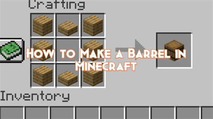 How to build a barrel in minecraft