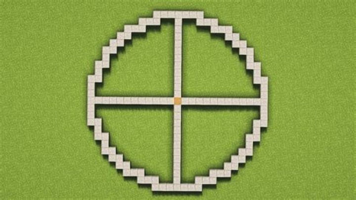 How to build a circle in minecraft