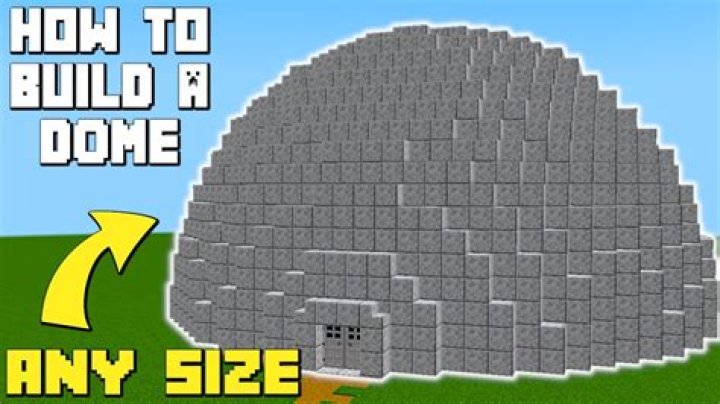 How to build a dome in minecraft