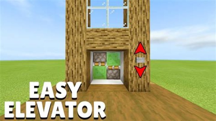 How to build a elevator in minecraft