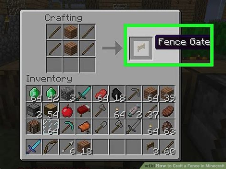 How to build a fence in minecraft