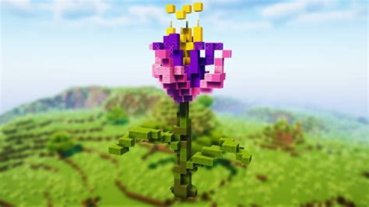 How to build a flower in minecraft