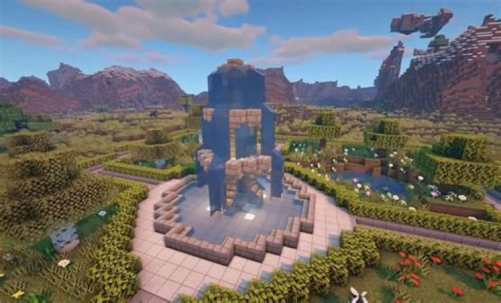 How to build a fountain in minecraft