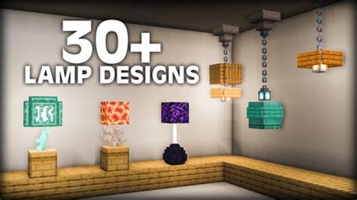 How to build a lamp in minecraft