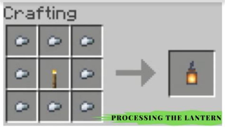 How to build a lantern in minecraft
