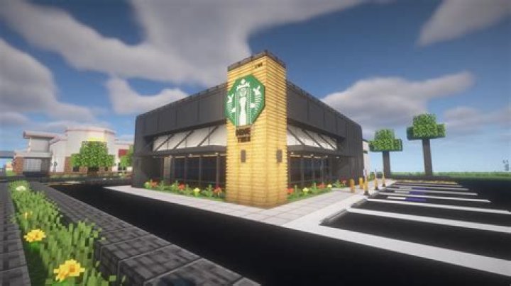 How to build a minecraft starbucks