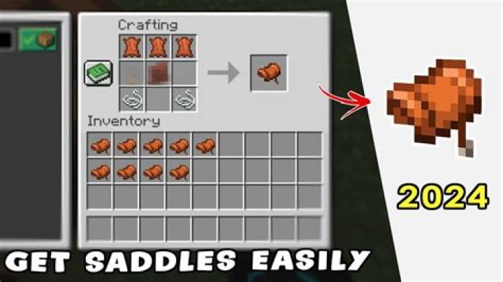 How to build a saddle in minecraft