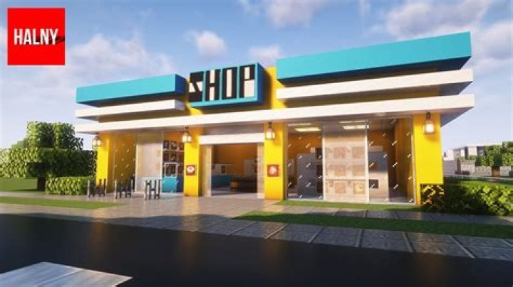 How to build a shop in minecraft