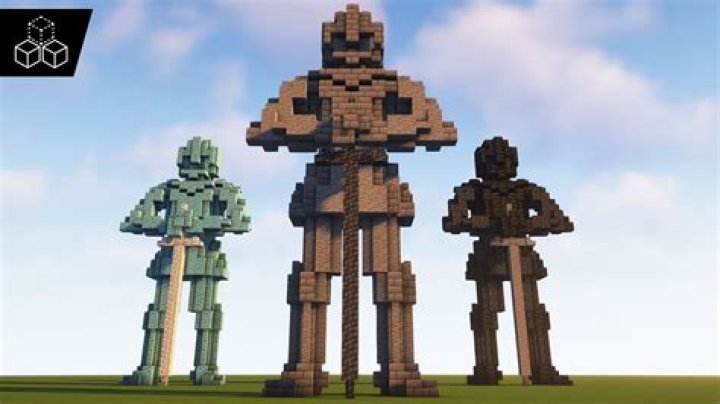 How to build a statue in minecraft