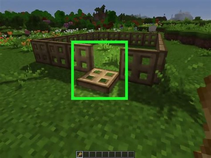How to build a trapdoor in minecraft
