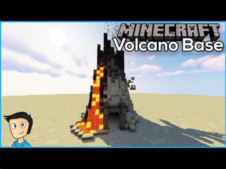 How to build a volcano in minecraft