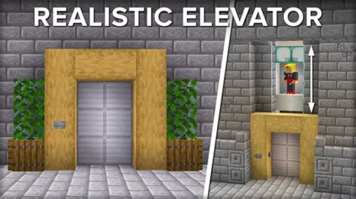How to build an elevator in minecraft