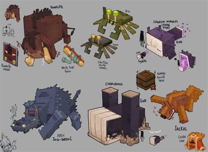 How to build creatures in minecraft