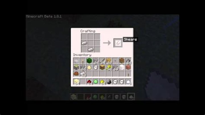 How to build shears in minecraft