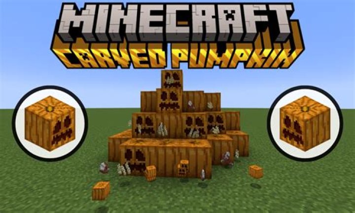How to carve a pumpkin in minecraft