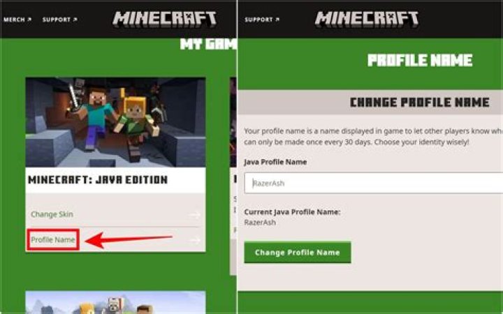 How to change name in minecraft java