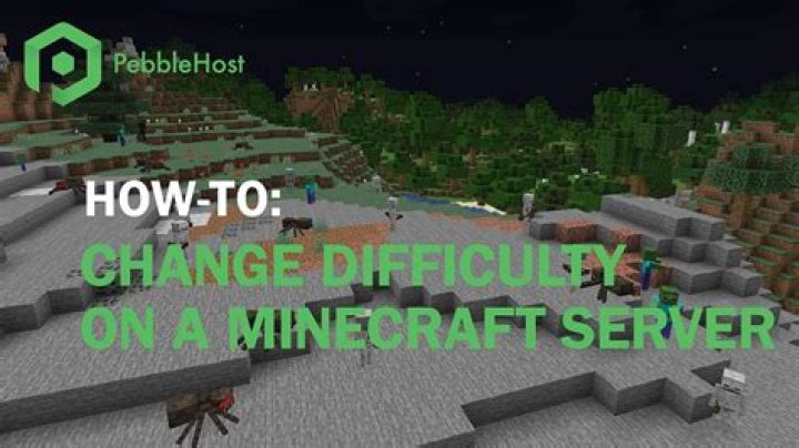 How to change server difficulty minecraft