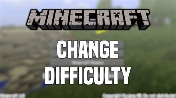 How to change the difficulty in minecraft