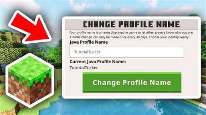 How to change your name in minecraft
