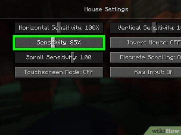How to change your sensitivity in minecraft