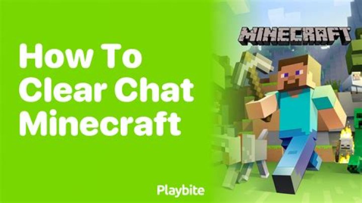 How to clear chat history minecraft