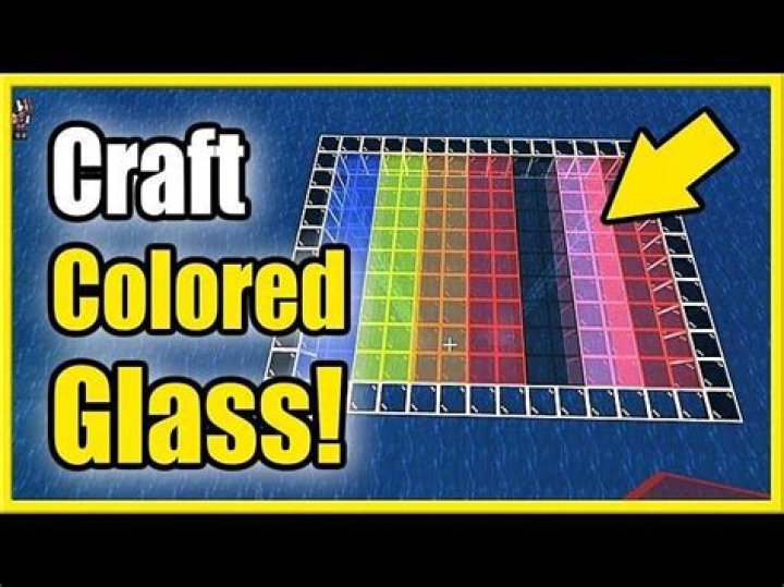 How to color glass in minecraft