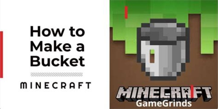 How to craft a bucket in minecraft