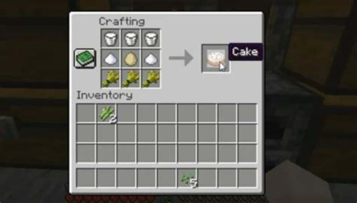 How to craft a cake in minecraft