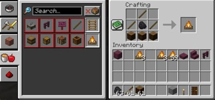 How to craft a fireplace in minecraft
