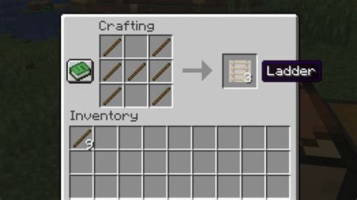 How to craft a ladder in minecraft