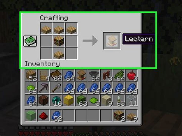 How to craft a lectern in minecraft
